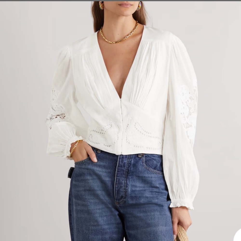 Farm Rio Lace Blouse - Picture 9 of 10